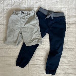 OshKosh BGosh Toddler Boys Pants Bundle, School Pants, Uniforms, Navy & Khaki 4T
